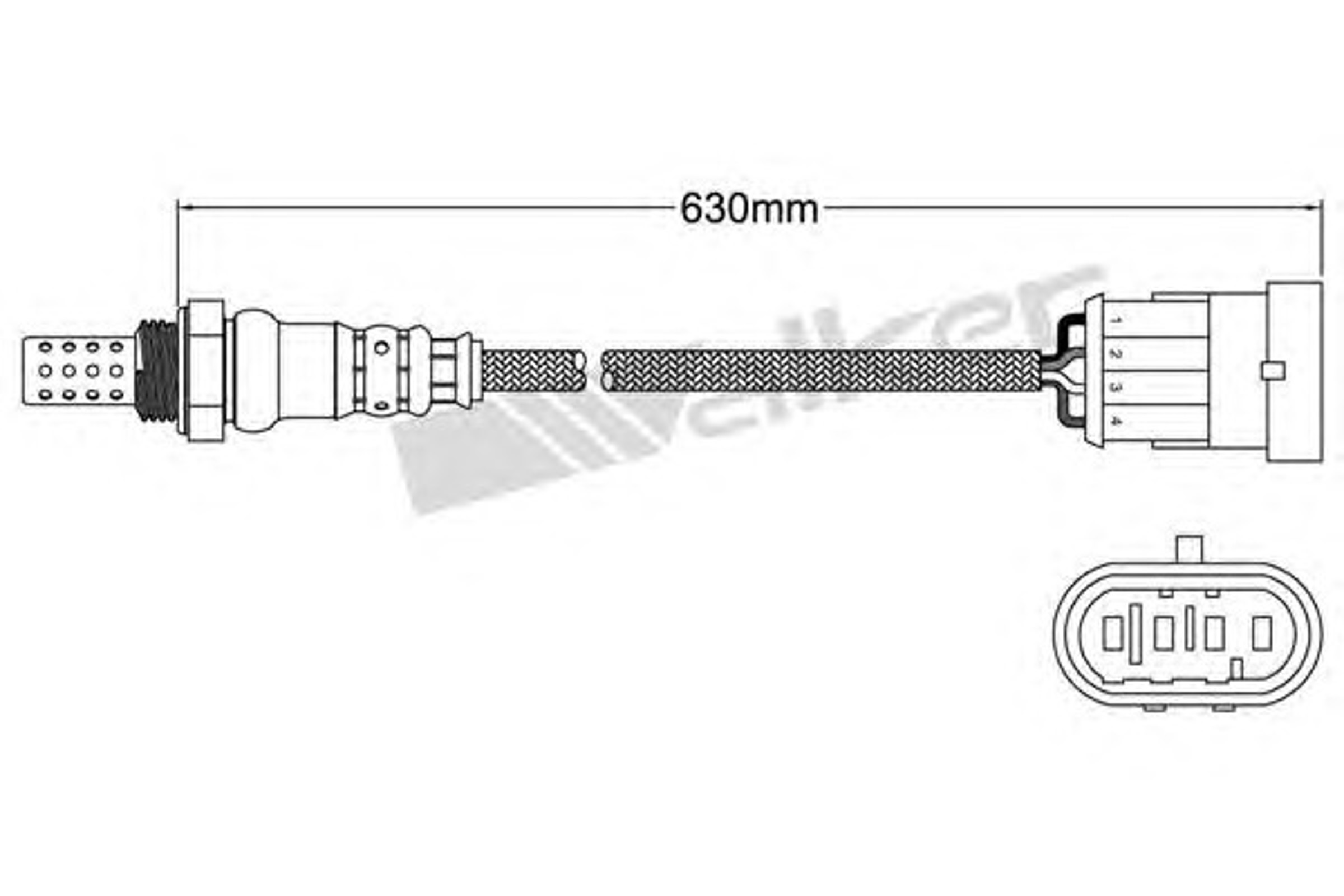 Лямбда-зонд WALKER PRODUCTS 250-24695