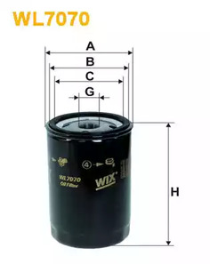 Фильтр масляный WIX WL7070