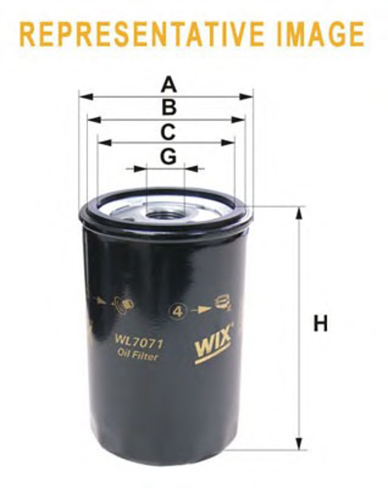 Фильтр масляный WIX WL7105