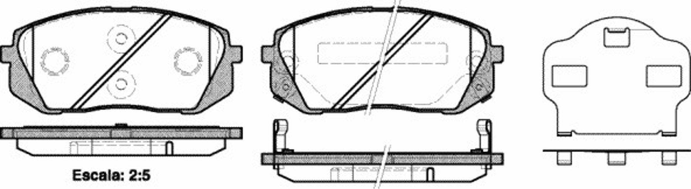 Колодки тормозные дисковые передние комплект WOKING P12023.02