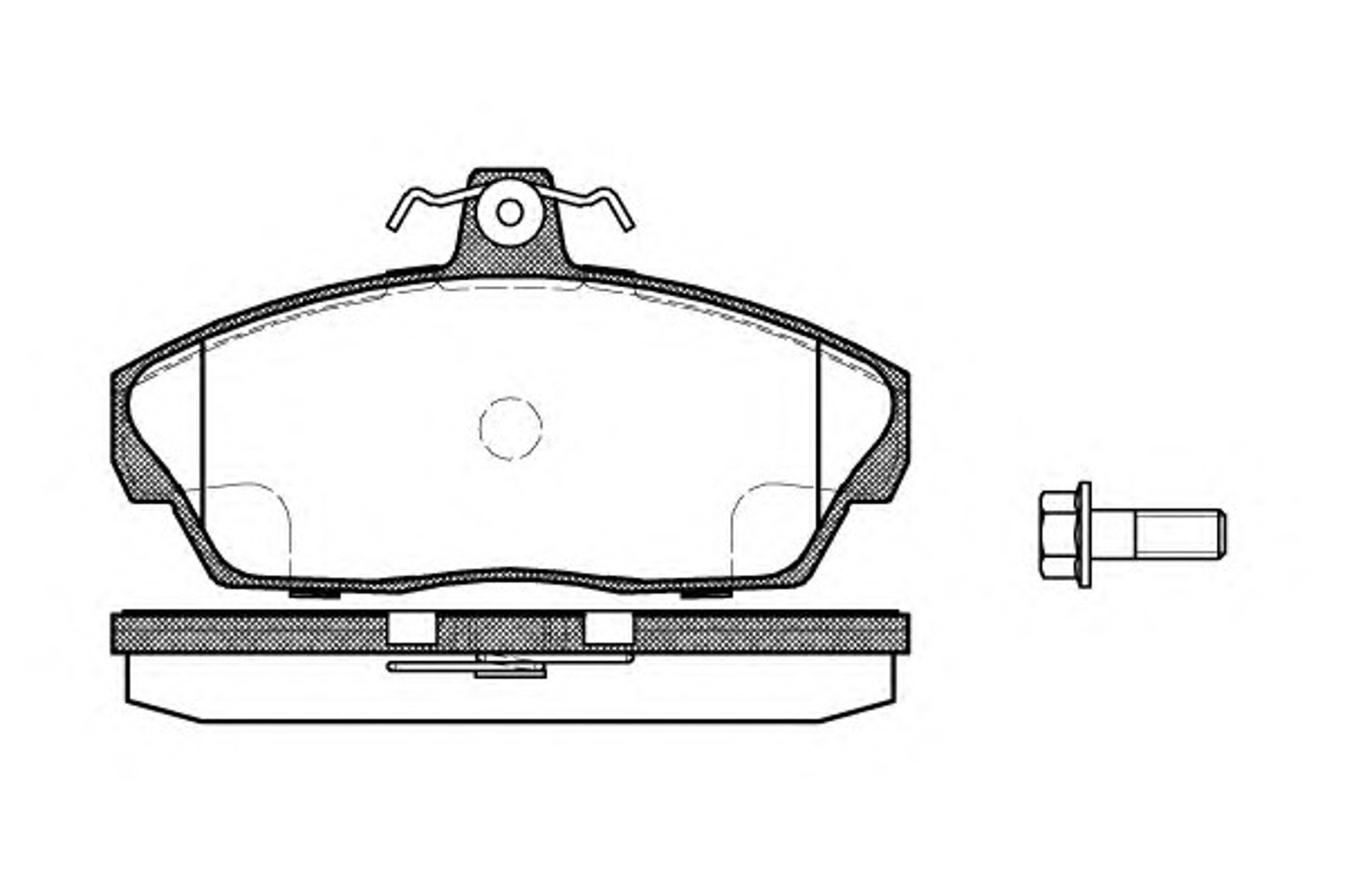 Колодки тормозные дисковые WOKING P2373.10