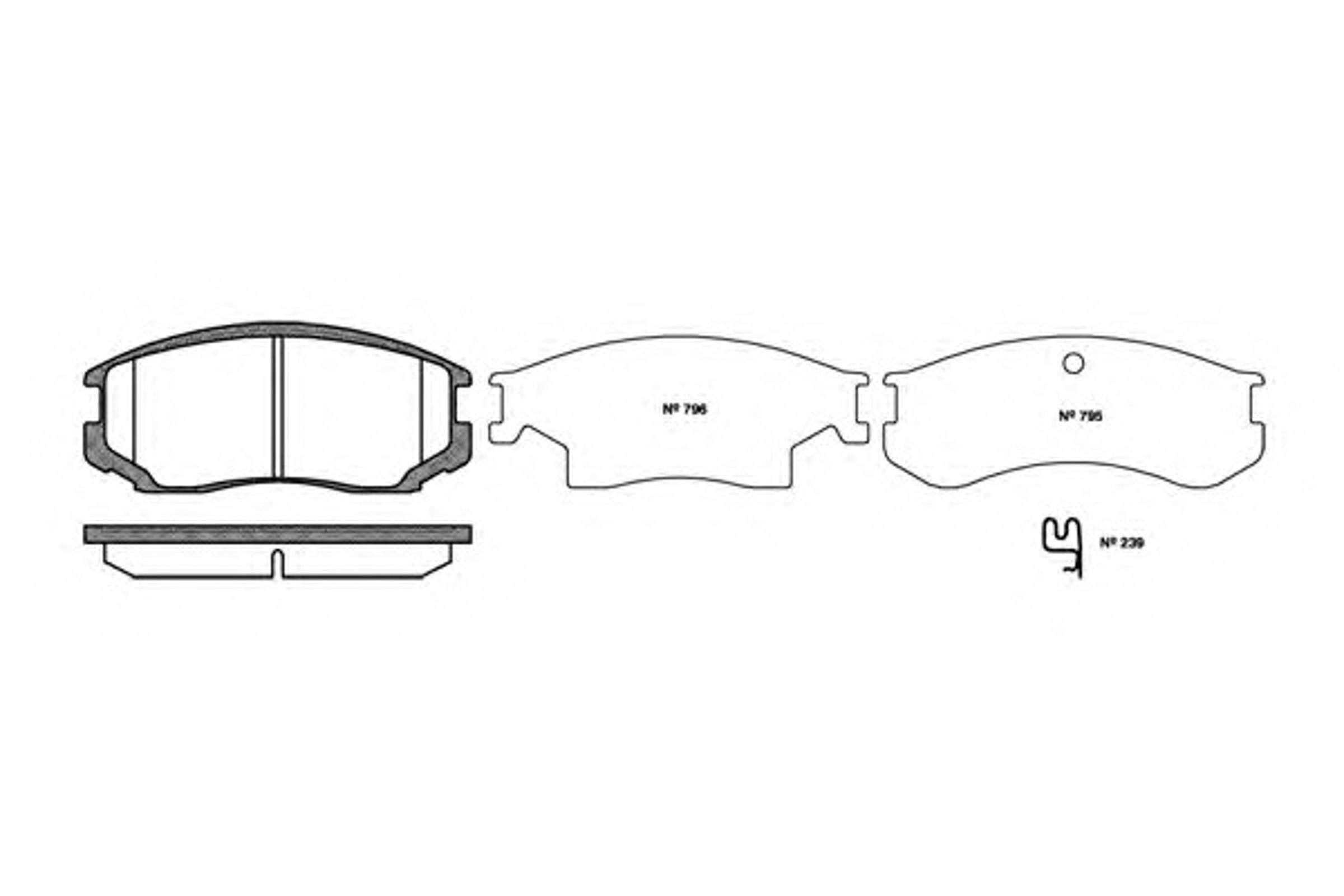 Колодки тормозные дисковые WOKING P2573.22
