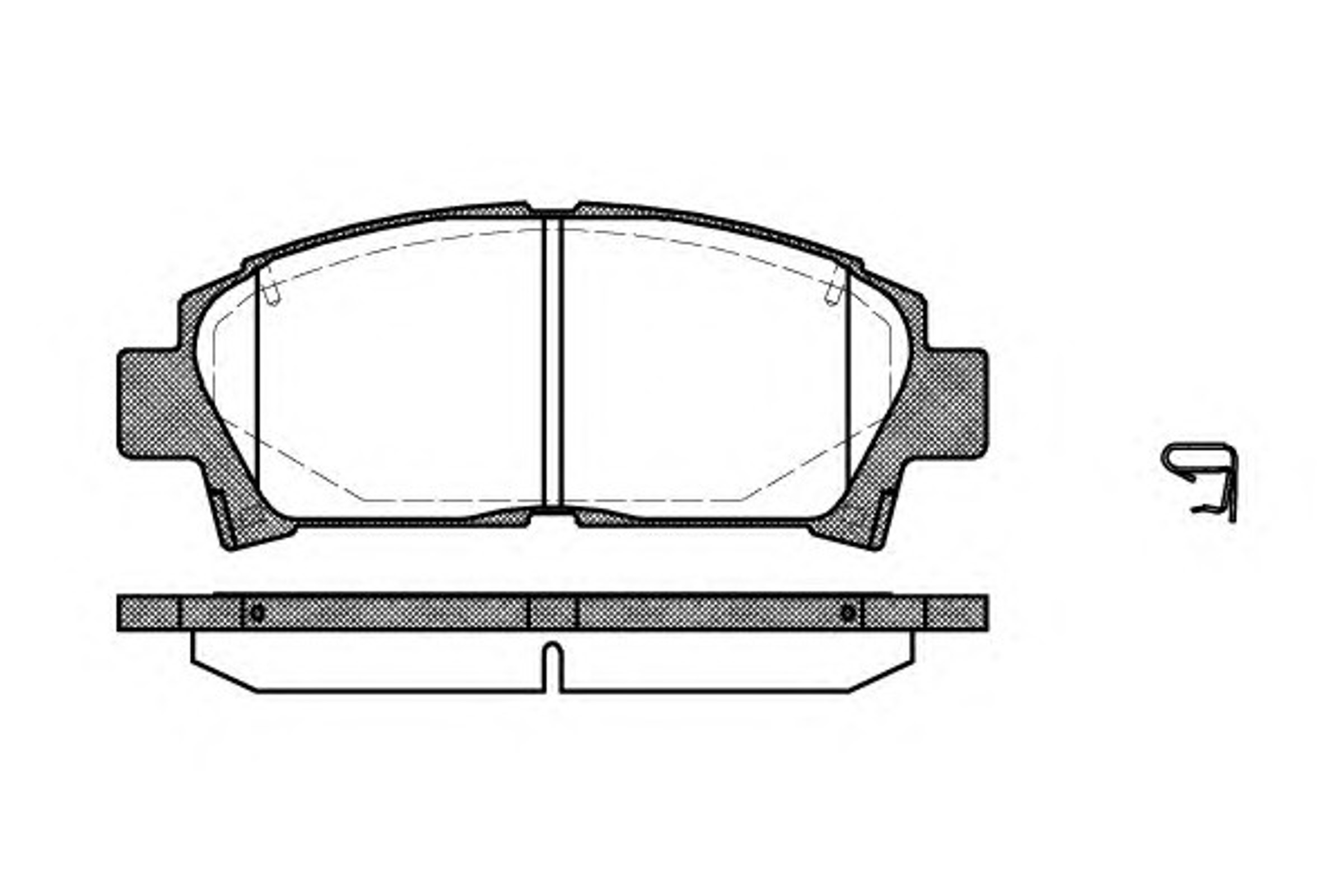 Колодки тормозные дисковые WOKING P5273.02