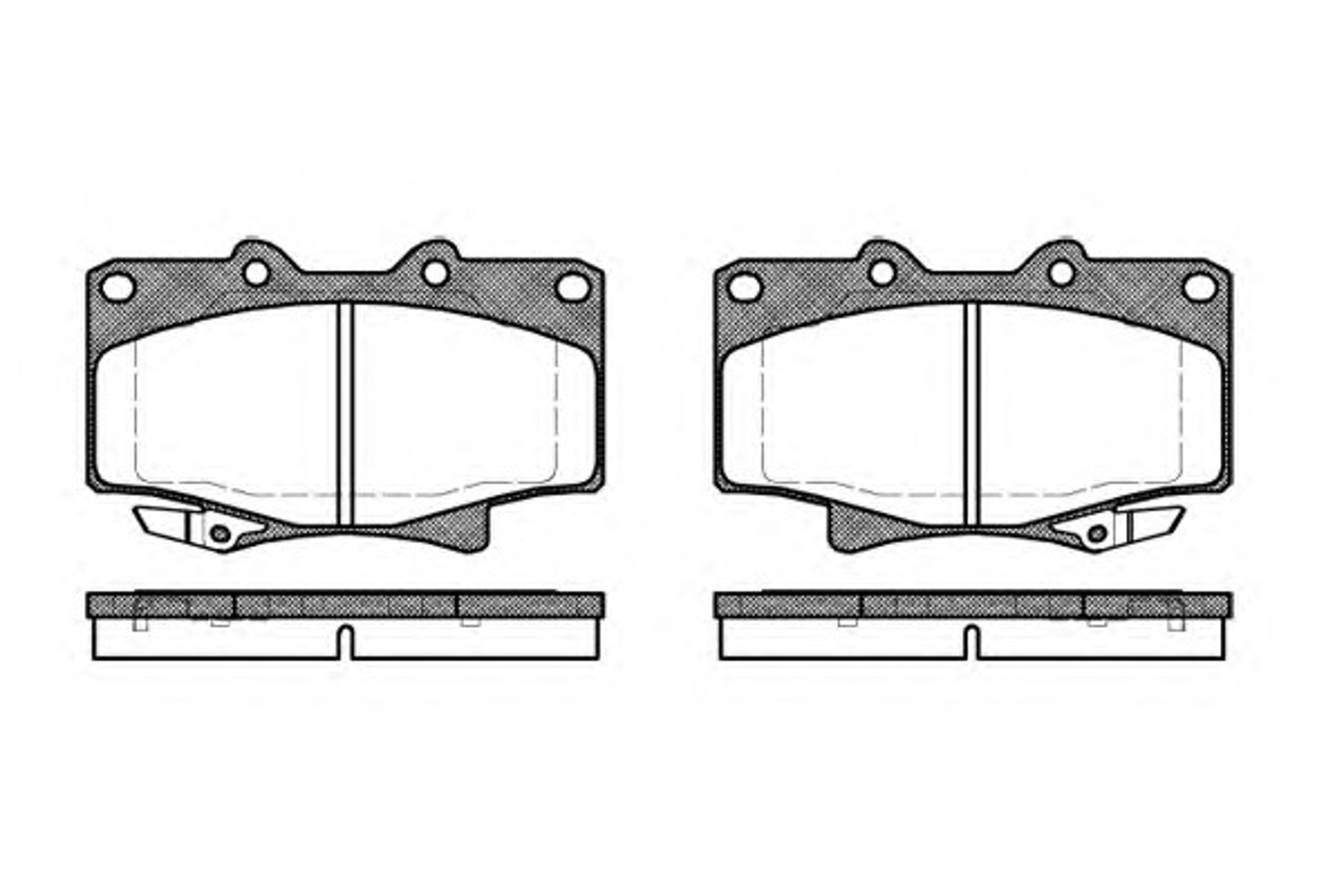 Колодки тормозные дисковые WOKING P5293.04