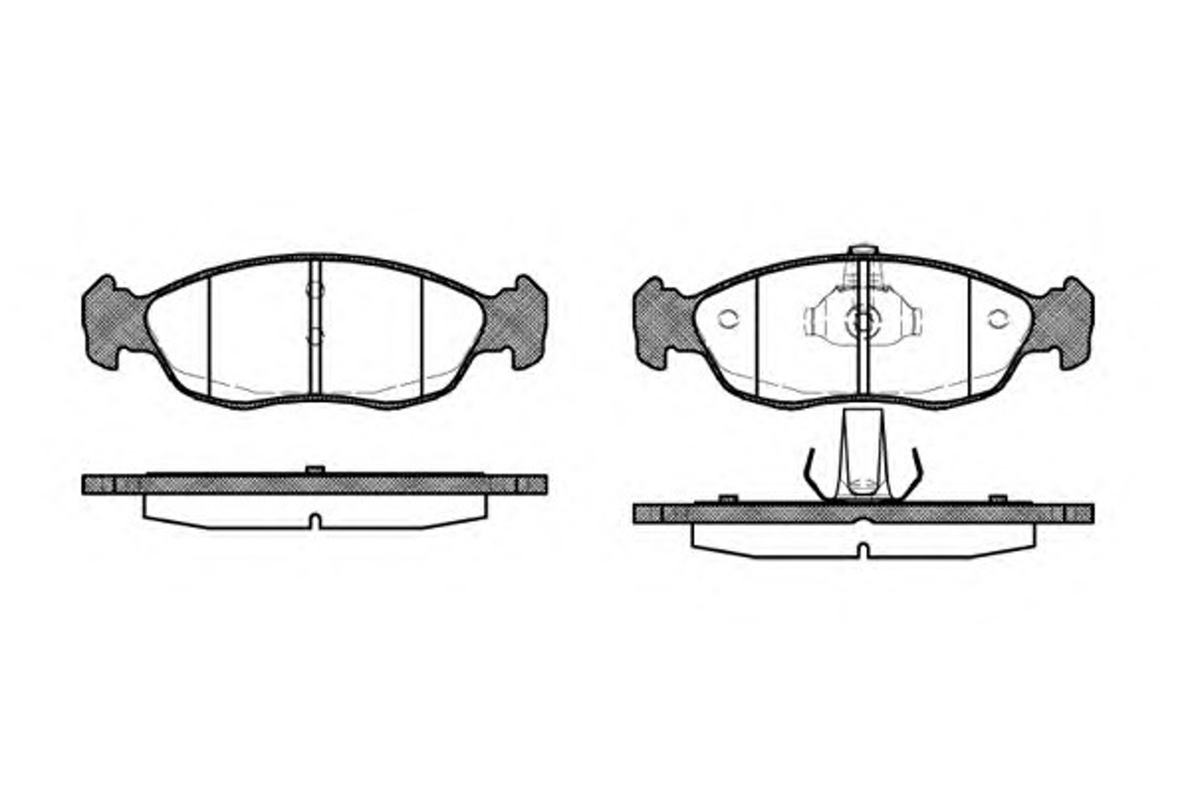 Колодки тормозные дисковые WOKING P5613.10