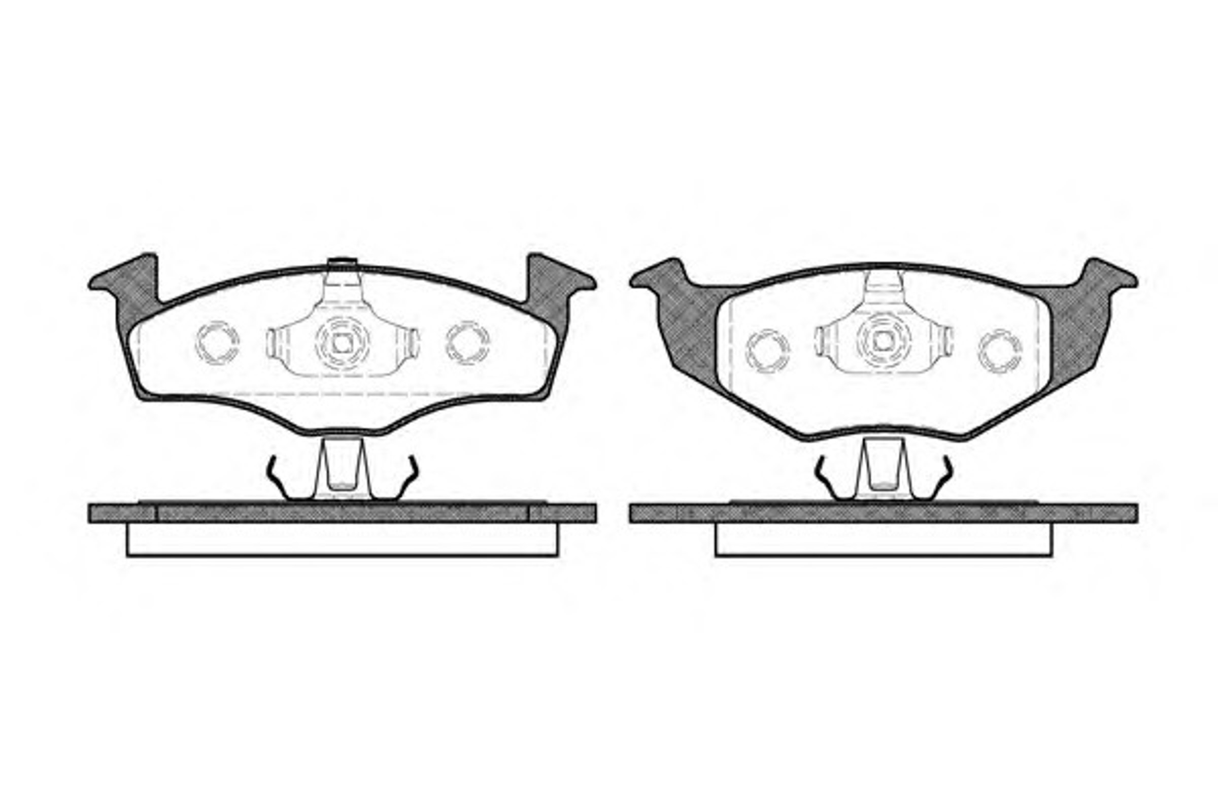 Колодки тормозные дисковые WOKING P7093.20