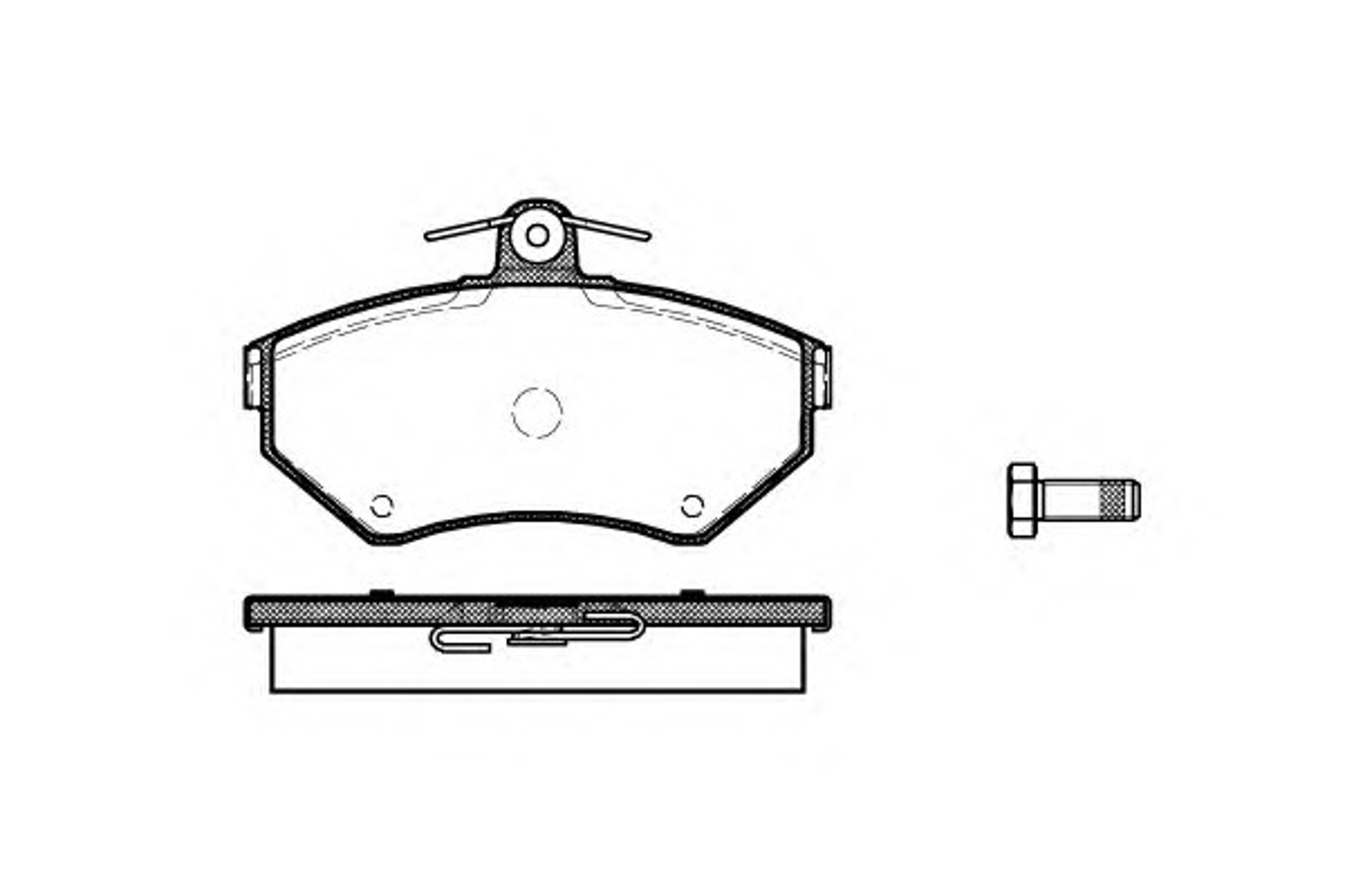Колодки тормозные дисковые WOKING P7313.10
