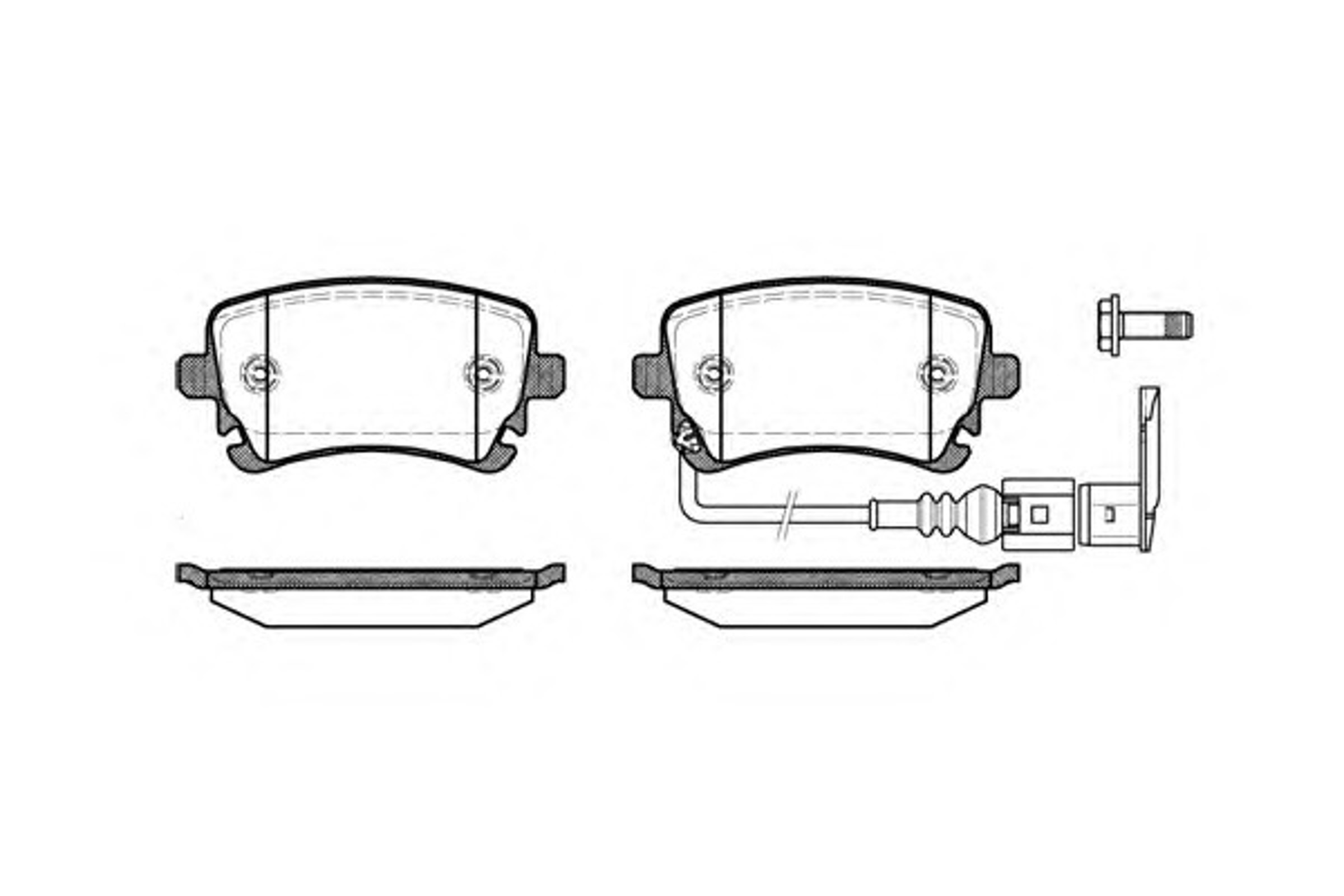 Колодки тормозные дисковые WOKING P9973.11