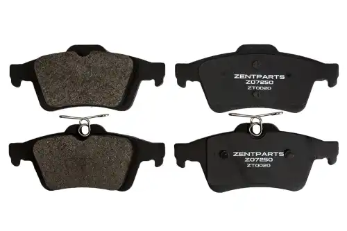 Z07250 колодки дисковые задние ZENTPARTS Z07250