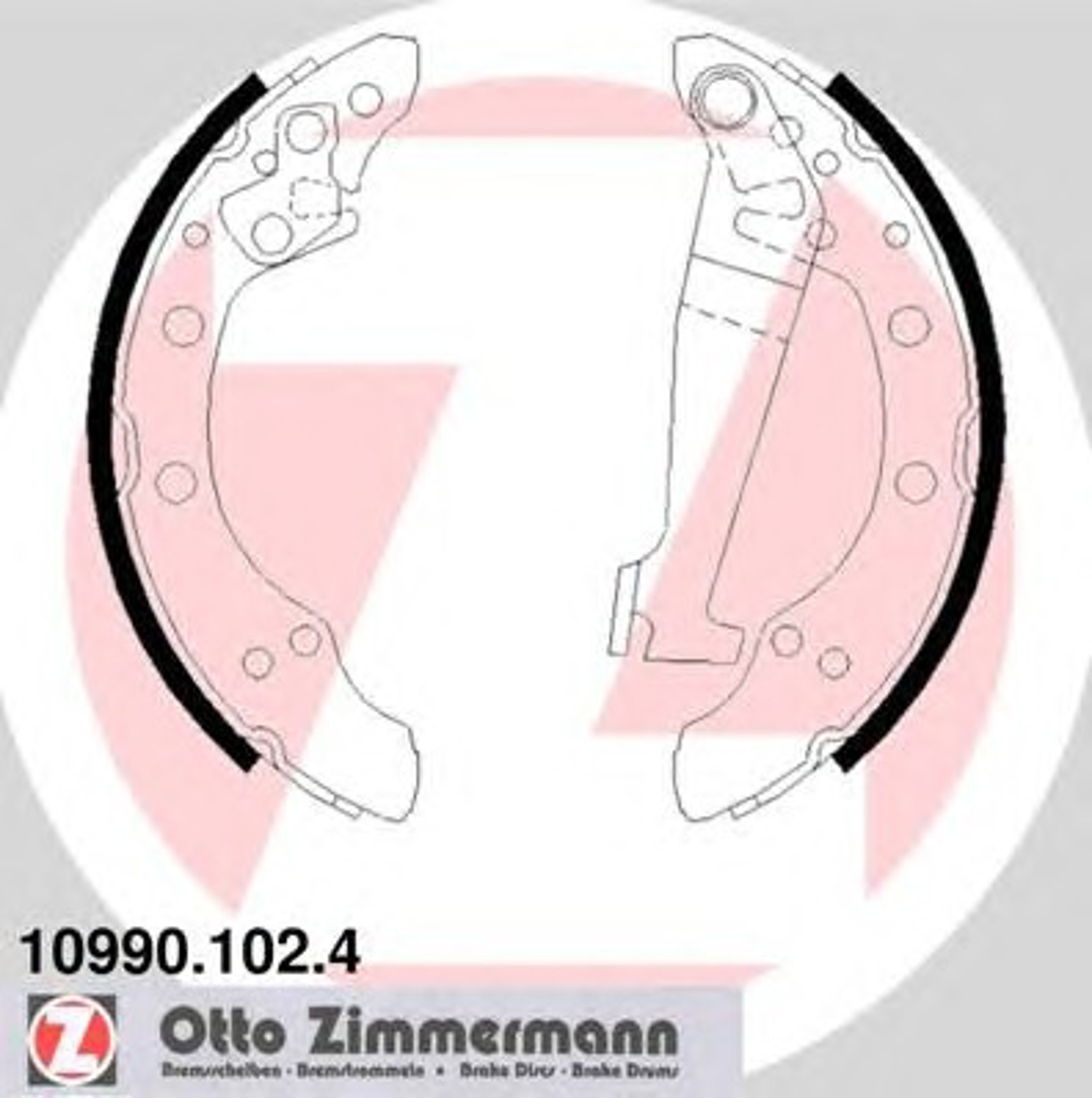 Барабан тормозной ZIMMERMANN 10990.102.4