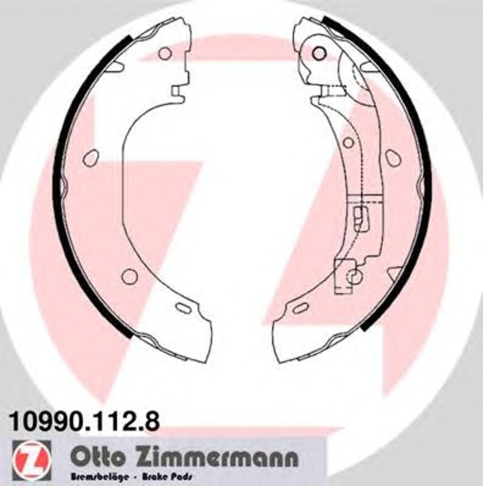 Барабан тормозной ZIMMERMANN 10990.112.8