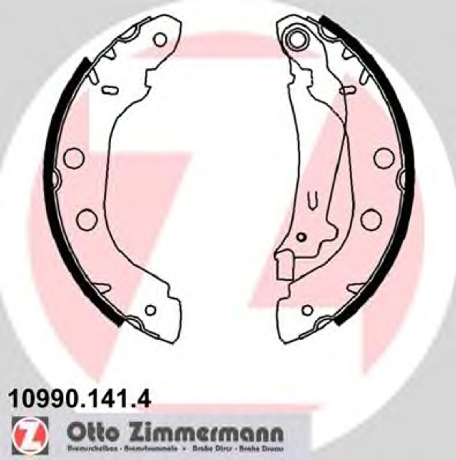 Барабан тормозной ZIMMERMANN 10990.141.4