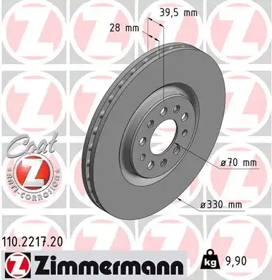 Тормозные диски ZIMMERMANN 110.2217.20