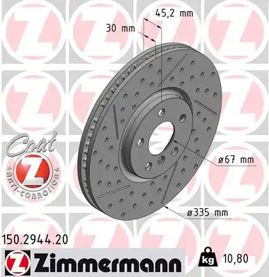 Тормозные диски ZIMMERMANN 150.2944.20