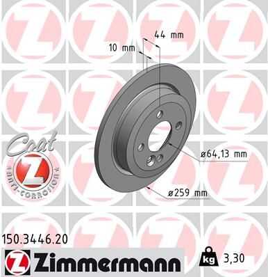 Тормозные диски ZIMMERMANN 150344620