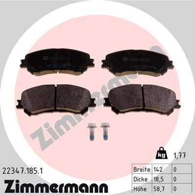Тормозные колодки дисковые ZIMMERMANN 22347.185.1