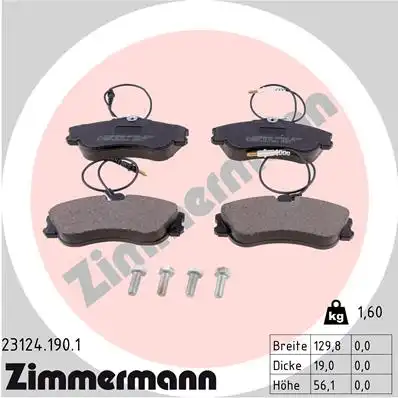Тормозные колодки ZIMMERMANN 23124.190.1
