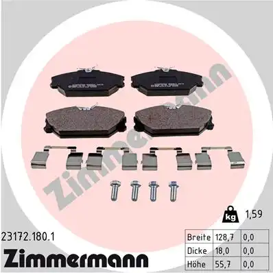 Тормозные колодки ZIMMERMANN 23172.180.1