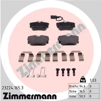 Тормозные колодки ZIMMERMANN 23224.165.3