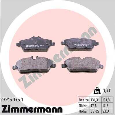 Тормозные колодки ZIMMERMANN 23915.175.1