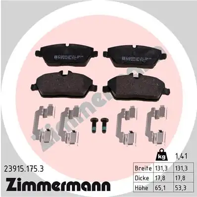 Тормозные колодки ZIMMERMANN 23915.175.3