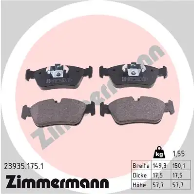 Тормозные колодки ZIMMERMANN 23935.175.1