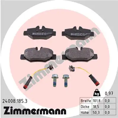 Тормозные колодки ZIMMERMANN 24008.185.3