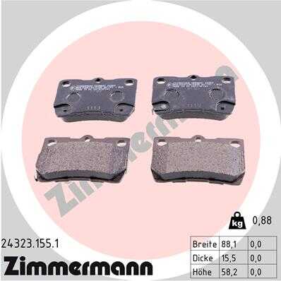 Тормозные колодки ZIMMERMANN 24323.155.1