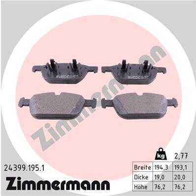 Тормозные колодки ZIMMERMANN 24399.195.1