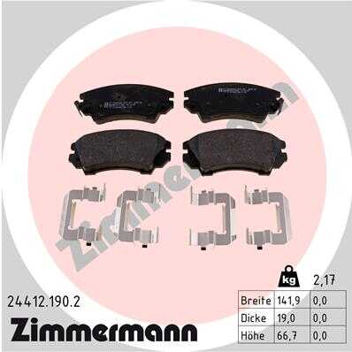 Тормозные колодки ZIMMERMANN 24412.190.2