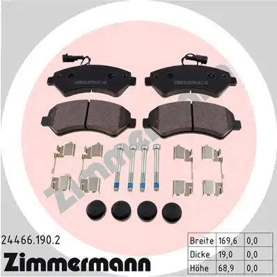 Тормозные колодки ZIMMERMANN 24466.190.2