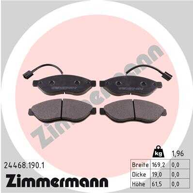 Тормозные колодки ZIMMERMANN 24468.190.1