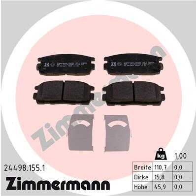 Тормозные колодки ZIMMERMANN 24498.155.1