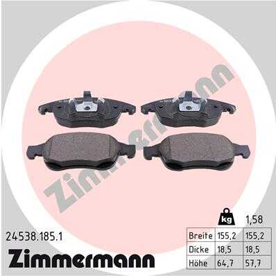 Тормозные колодки ZIMMERMANN 24538.185.1