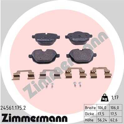 Тормозные колодки ZIMMERMANN 24561.175.2