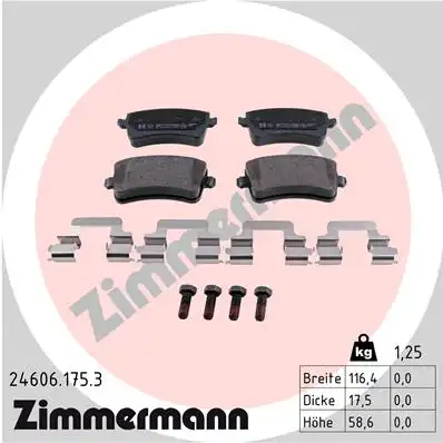 Тормозные колодки ZIMMERMANN 24606.175.3
