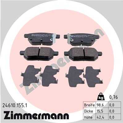 Тормозные колодки ZIMMERMANN 24610.155.1