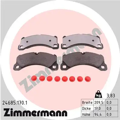 Тормозные колодки ZIMMERMANN 24685.170.1