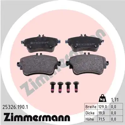 Тормозные колодки ZIMMERMANN 25326.190.1