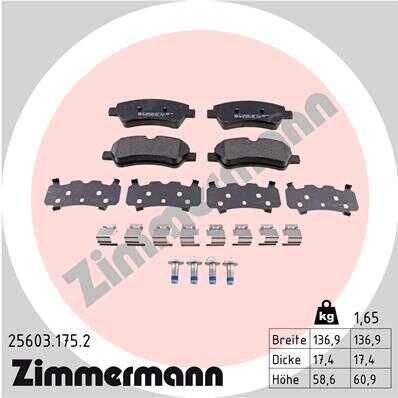 Тормозные колодки ZIMMERMANN 25603.175.2