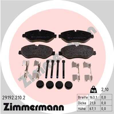 Тормозные колодки ZIMMERMANN 29192.210.2