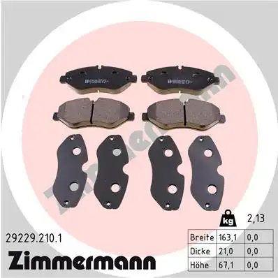 Тормозные колодки ZIMMERMANN 29229.210.1