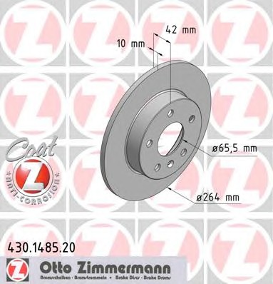 Тормозные диски ZIMMERMANN 430.1485.20