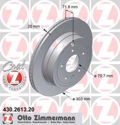 Тормозные диски ZIMMERMANN 430.2613.20