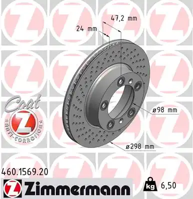 Тормозные диски ZIMMERMANN 460.1569.20