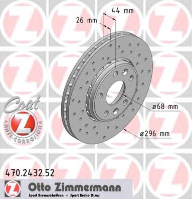 Тормозные диски ZIMMERMANN 470.2432.52