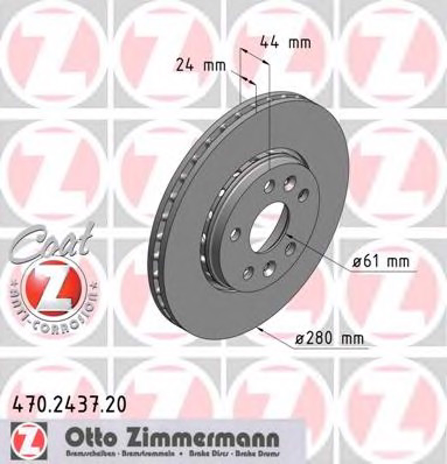 Тормозные диски ZIMMERMANN 470.2437.20
