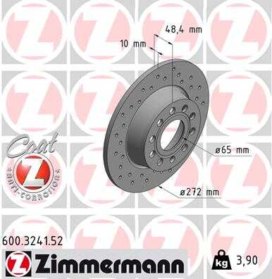 Тормозные диски ZIMMERMANN 600.3241.52