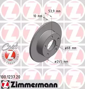 Тормозные диски ZIMMERMANN 100.1237.20