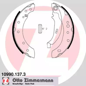 Колодки ручника ZIMMERMANN 10990.137.3